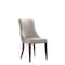 Manhattan Comfort Shubert Faux Leather and Velvet Dining Chair in Light Grey - Set of 2 DC055-LG - alternate 9